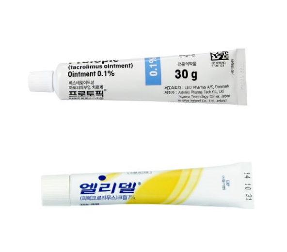 멜라닌세포를 늘려주고 스테로이드 대안으로 사용되는 프로토픽과 엘리델